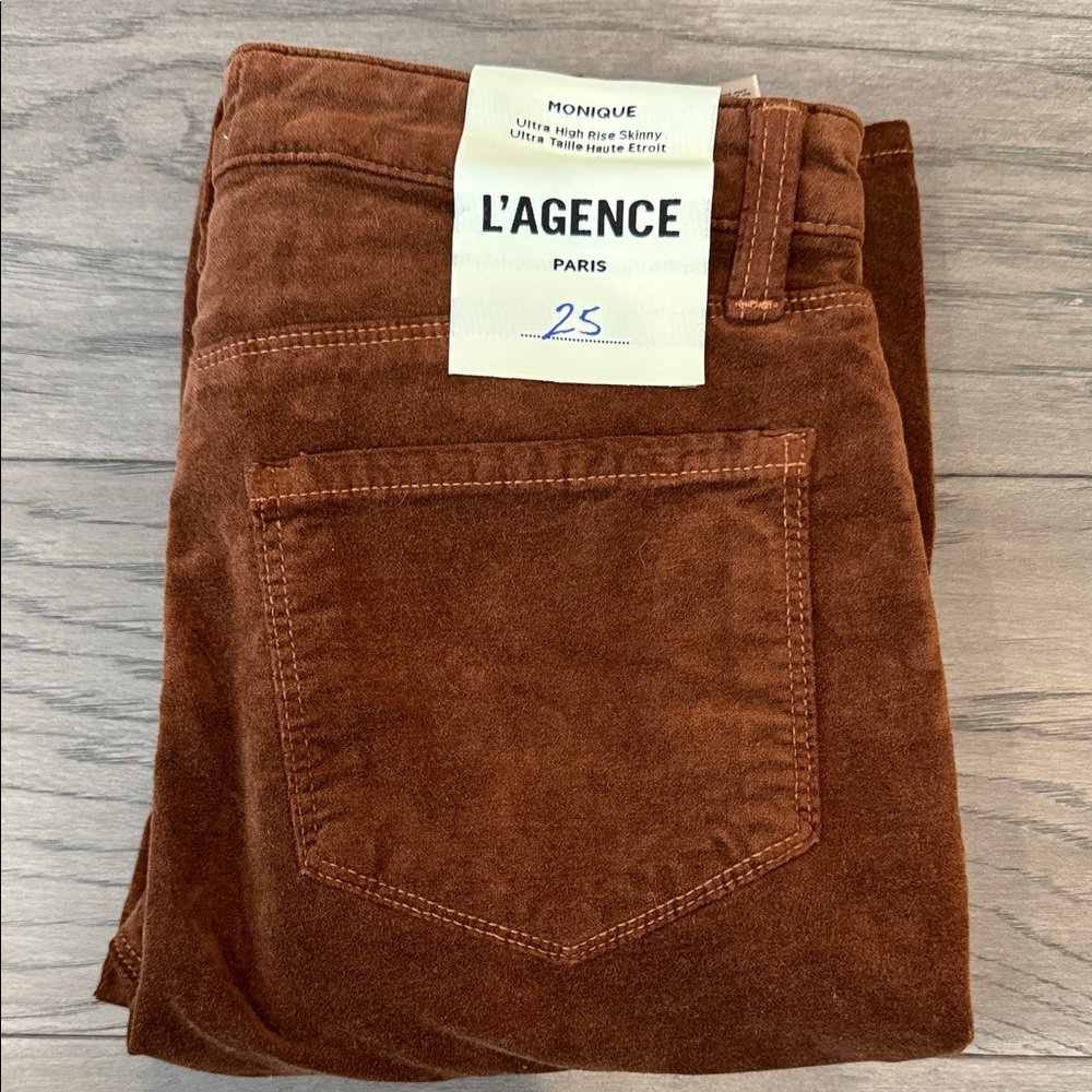 L'AGENCE Skinny Jeans in Warm Brown
